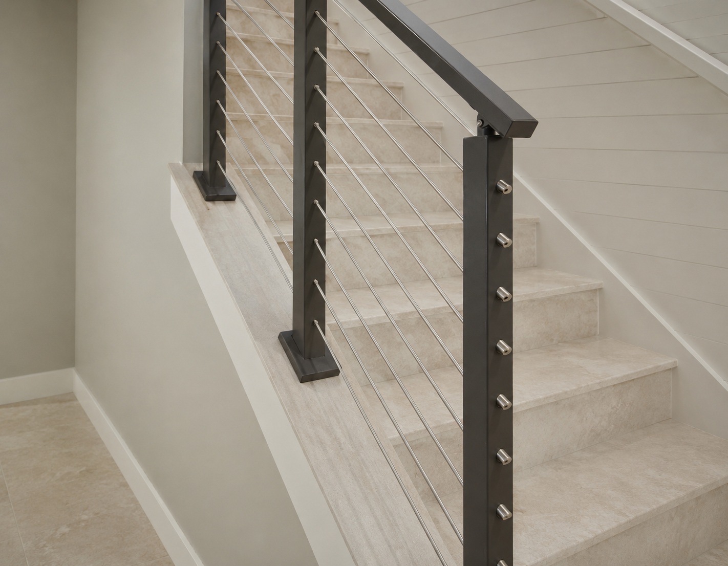Rod On Railing Horizontal Rod Railing | Custom by DBM Factory-Stainless Steel Rod ...